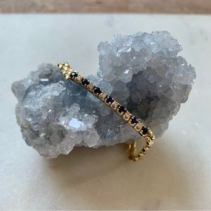 Sapphire & Diamond Bar Bracelet